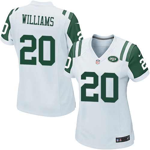 Women's Game Marcus Williams Nike Jersey White Road - #20 NFL New York Jets